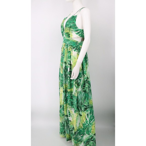 Fashion Nova Key West Maxi Tropical Dress Sz Medium  Womens Long Summer - Picture 3 of 15